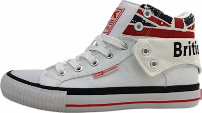 Image de British Knights Roco : chaussures de sport pour hommes, lacets, couleur blanche, style décontracté