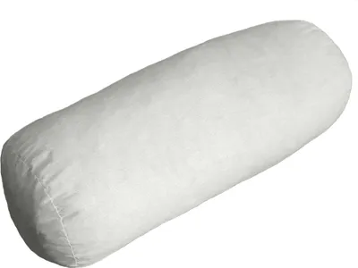 Produktbild von Nackenrollenbezug - Weiß - Feinjersey - 40 x 15 cm