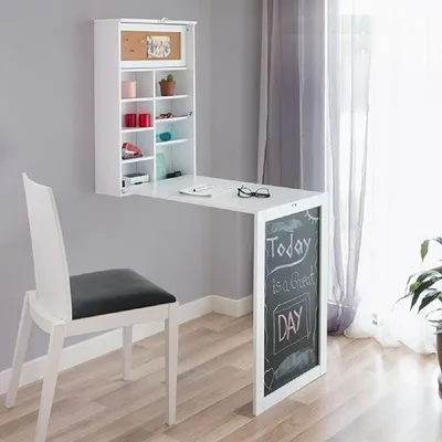 Produktbild von InnovaGoods woldy Tisch, Holz, Weiß, 80x50x18 cm