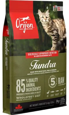Zdjęcie produktu dla Orijen Tundra, Dorosły, Koza, Dzik, Kaczka, 5,4 kg