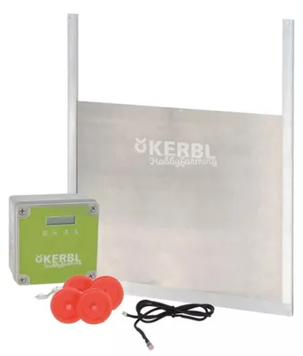 Productafbeelding van Kerbl Automatische kippendeur met schuifdeur 43 x 40 cm | timer + lichtsensor