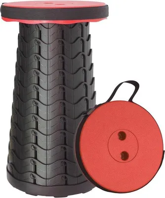 Obrázok produktu pre Teleskopická skladacie stolička, nastaviteľná, nosnosť 180 kg, na kempovanie