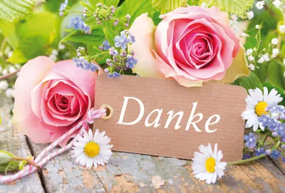 Produktbild von Danke - - Grusskarte im Format 11,5 x 17 cm mit Briefumschlag