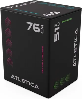 Produktbild von ATLETICA Plyo Sprungbox ∣ Sprungbox mit Anti-Slip Neopren-Bezug ∣ 76x61x51 cm