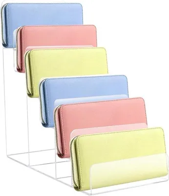 Zdjęcie produktu dla Etui z przegrodami – akcesoria do ekspozycji – sześć przegródek – 21 x 10 x 24 cm – przezroczyste