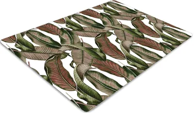 Produktbild von Stuhlunterlage Bürostuhlunterlage 120 cm x 90 cm Bodenmatte Bürostuhlunterlage - Botanisches Blatt