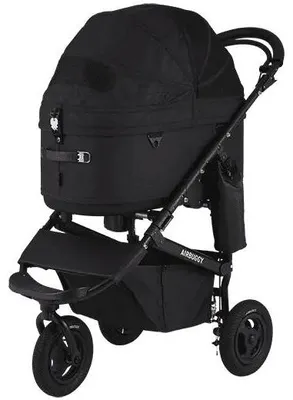 Produktbild von AirBuggy Dome3 Large Black - Luxus schwarzer Hundebuggy Katzenbuggy