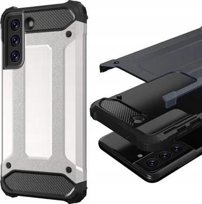 Productafbeelding van Hybride beschermhoes voor de Samsung Galaxy S21 FE, zilverkleurig