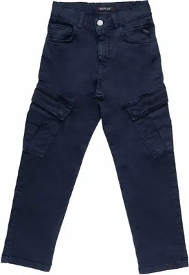 Productafbeelding van Replay jongensjeans met stretch, donkerblauw, maat 14 jaar