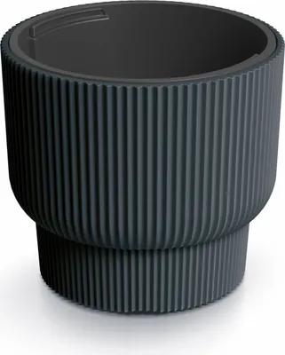 Produktbild von Blumentopf Milly für Innen- und Außenbereich Pflanzgefäß Pflanzentopf Rund Kunststoff 395 mm Farbe Anthrazit