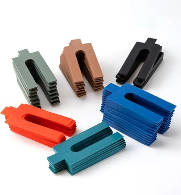 Productafbeelding van Uitvulplaatjes - 144 - Delige kunststof set - 6 maten 1 - 6 mm - Meerkleurig 0.6x3.3x7.6 cm