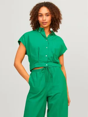 Image de Jack & Jones Penny Jjxx Chemise à manches courtes Vert XL Femme Vert XL
