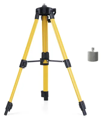 Zdjęcie produktu dla 1-metrowy statyw z regulowanym drążkiem przedłużającym o 3 wysokościach Odpowiedni do niwelatora laserowego z interfejsem 5/8'' - w zestawie z adapterem 5/8 na 1/4