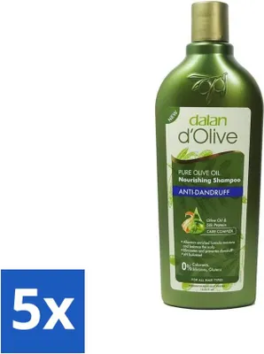 Obrázek produktu pro Dalan d'Olive - Šampon - Proti lupům - Vyživující - 400 ml - Výhodné balení - 5 kusů