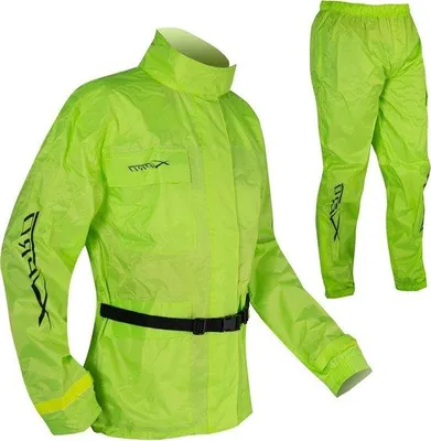 Produktbild von Famanu Regenjacke und Hose XL - Hohe Sichtbarkeit Fluoreszierend