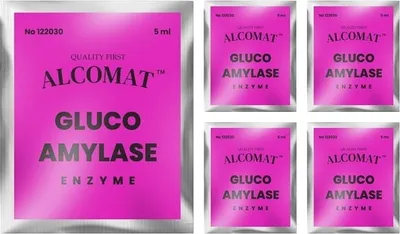 Zdjęcie produktu dla Alcomat GLUCOAMYLASE Enzyme | do cukrowania podczas procesu zacierania | Drożdże alkoholowe, drożdże destylacyjne | 5 ml | 5 sztuk
