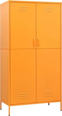 Obrázek produktu pro Šatní skříň hořčicově žlutá 90 x 50 x 180 cm ocel