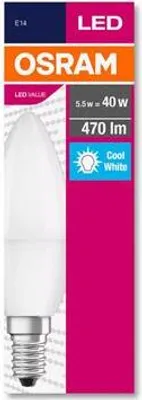 Produktbild von OSRAM E14 C37 LED-Lampe 4,9 W 4000 K
