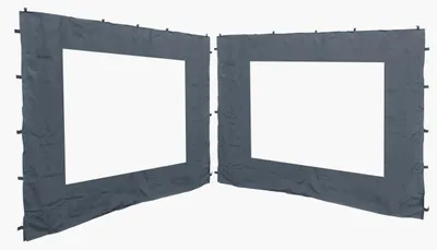 Produktbild von 2 Seitenteile 250x190cm zu Gartenpavillon Antik Pavillon Partyzelt 3x3m Seitenwand Grau