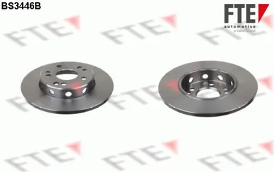 Produktbild von 2 Bremsscheiben Vorderachse voll Ø 284 mm 12 mm FTE für u.a. MERCEDES-BENZ 124