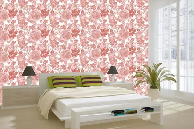 Produktbild von Vlies Fototapete VINTAGE-VEKTORBLUMEN 375 x 250 cm (inkl. Kleister) - Vlies Tapete, Wandtapete, Wandbilder - Tapete für Wohnzimmer Schlafzimmer, Büro, Küche - Montagefertig