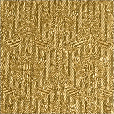 Produktbild von Servietten Papier 33x33cm Elegance geprägt 15 Stück Gold