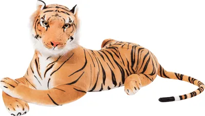 Image de BRUBAKER Tigre brun 110 cm Peluche