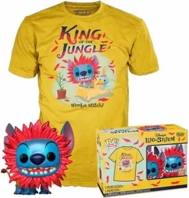Produktbild von Funko Pop! Disney: Lilo & Stitch - Simba Stitch Tee Box - maat S
