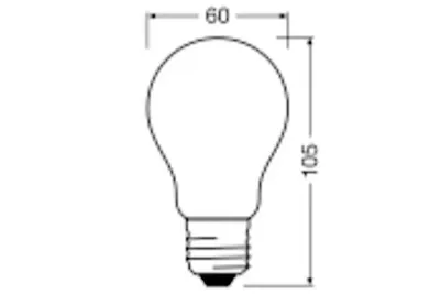 Obrázok produktu pre LEDVANCE 4099854009631, 5 W, 75 W, E27, 1055 lm, 50000 h, Teplá biela