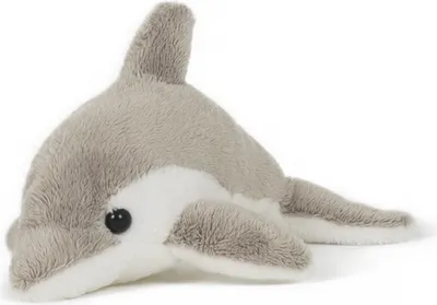 Produktbild von Stofftier Delfin grau 13 cm, Pettie, Kuscheltier, Plüschtier, Delfine Wassertiere Meerestiere