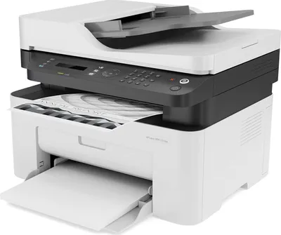 Produktbild von HP Laser MFP 137fnw, Laser, Monodruck, 1200 x 1200 DPI, A4, Direktdruck, Grau, Weiß