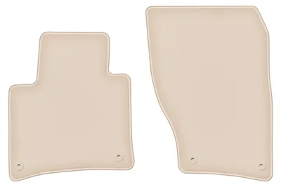 Produktbild von DURBAN Beige Velours-Fußmatten vorne für Volkswagen Touareg II SUV (2010-)