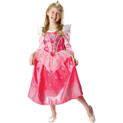Produktbild von Kinder Aurora Kostüm (Disney Dornröschen) Größe: 104-110 (ca. 3-4 Jahre)
