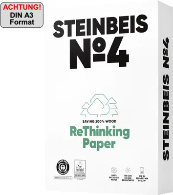 Produktbild von Steinbeis Kopierpapier No.4 ISO 100 K1701666080B A3 500Bl.