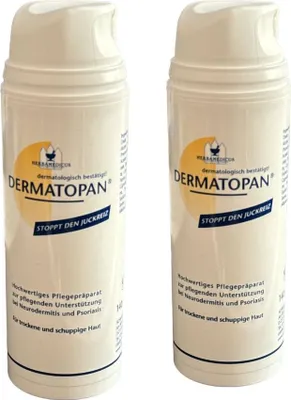 Produktbild von 2x 140ml Dermatopan für trockene & shuppige Haut Panthenol Vitamin E