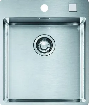 Obrázek produktu pro Franke BXX 210-40 TL, Zapuštěný dřez, Obdélníkový, Nerezová ocel, Nerezová ocel, 1 misky/misek, Obdélníkový