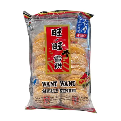 Produktbild von 150g Shelly Senbei scharfe Reiscracker Want Want Brand Spicy Crackers Thailand
