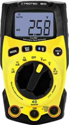Produktbild von TROTEC Digitales True-RMS-Multimeter BE52 | Bluetooth®-Digital-Multimeter MessgerätZehn Messfunktionen, e Smartphone-App zur Erfassung der Messdaten