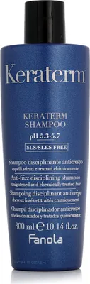 Obrázek produktu pro Fanola Keraterm, 300 ml, Šampon, Profesionální, Ženy, Suché vlasy, Nepoddajné vlasy, Všechny barvy