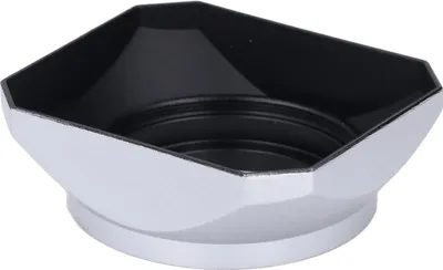 Zdjęcie produktu dla Kwadratowa metalowa osłona obiektywu, osłona obiektywu kamery z bagnetem ze stopu aluminium, kaliber 40,5 mm, matowa wewnątrz, tłumi zjawy i odblaski