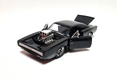 Immagine prodotto di Jada 54030, "Fast & Furious", Dodge Charger R/T, colore nero, scala 1:24, modellino di auto (NOS)