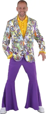 Produktbild von M210208-132-S-A bunt Herren Jackett Hippiejacke Gr.S