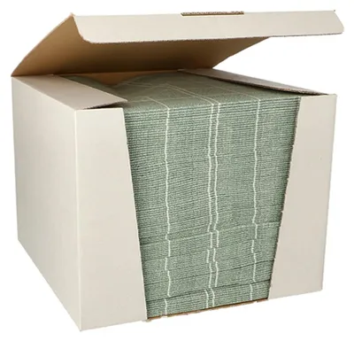 Produktbild von 100 Servietten "ROYAL Collection" 1/4-Falz 40 cm x 40 cm dunkelgrün "Kitchen Craft"