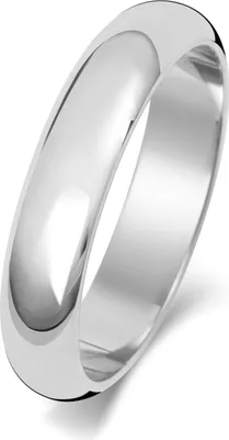 Produktbild von Platin 950 4mm D-Form Herren/Damen - Trauring/Ehering/Hochzeitsring, 64 (20.4); TRS15053PT950RSV