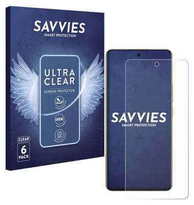 Produktbild von 6x Für realme 16 Schutzfolie Savvies Displayschutz Display Schutz Folie Klar Transparent