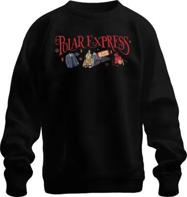 Zdjęcie produktu dla Polar Express Christmas Train I Believe Conductor Bell Gift Uni  Bluza rozpinana, czarny, M