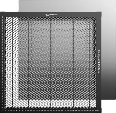 Produktbild von Wabenlaserbett, Stahlkonstruktion, 400 mm Nutzfläche, ALHP20 350x350mm