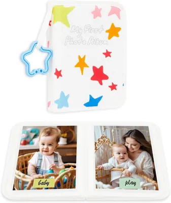 Imagen del producto de Álbum de fotos para bebés, 21 fotos, 15x10 cm, hecho de tela suave, ideal para guardar recuerdos