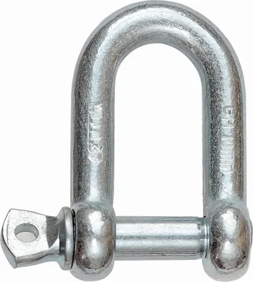Produktbild von 4 Schäkel Verbinder Schaekel D-Schäkel gerade 10 mm verzinkt