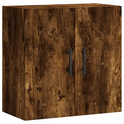 Image de vidaXL Armoire murale chêne fumé 60x31x60 cm Bois composite